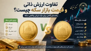 مقایسه ارزش واقعی سکه با قیمت معامله در بازار
